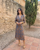 Silvia™ | Vestido midi con estampado