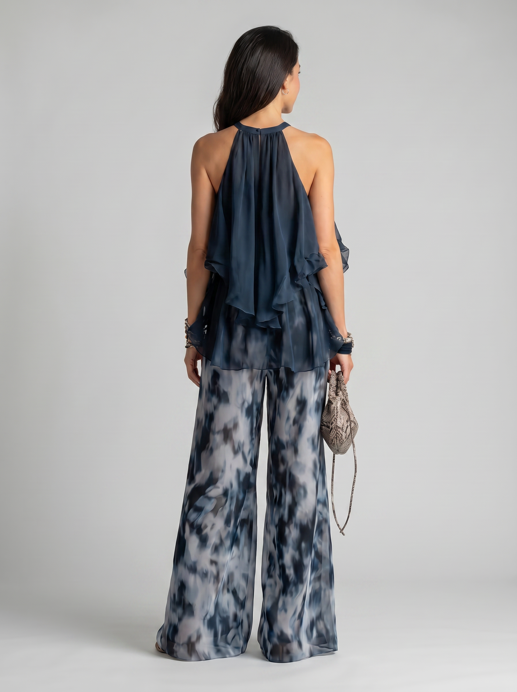 Élise | Ensemble élégant et léger avec top fluide et pantalon large