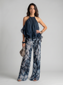 Élise | Ensemble élégant et léger avec top fluide et pantalon large