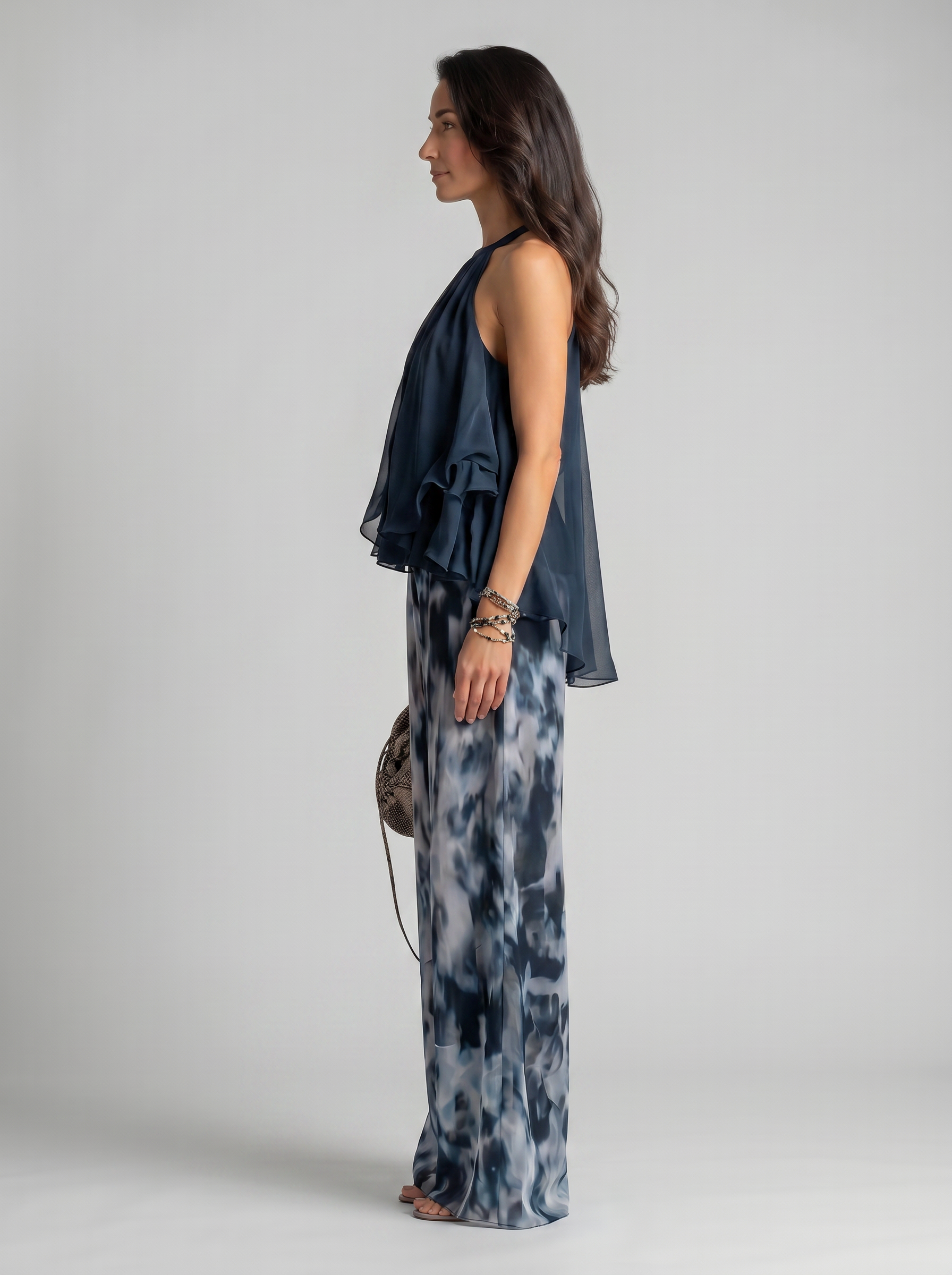 Élise | Ensemble élégant et léger avec top fluide et pantalon large