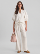 Alba | Ensemble deux pièces : Chemise coupe décontractée et pantalon large