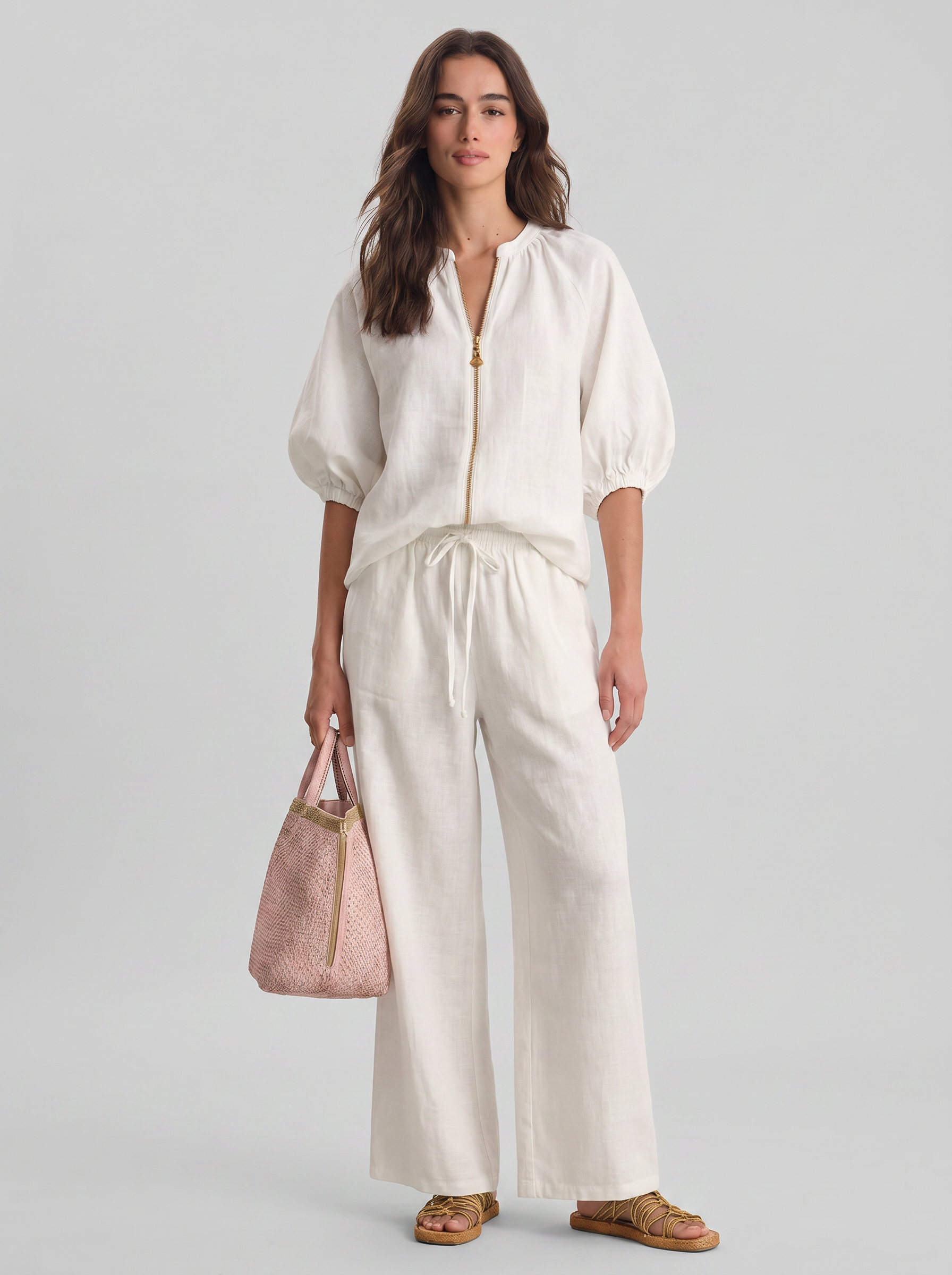 Alba | Ensemble deux pièces : Chemise coupe décontractée et pantalon large