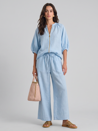 Alba | Ensemble deux pièces : Chemise coupe décontractée et pantalon large