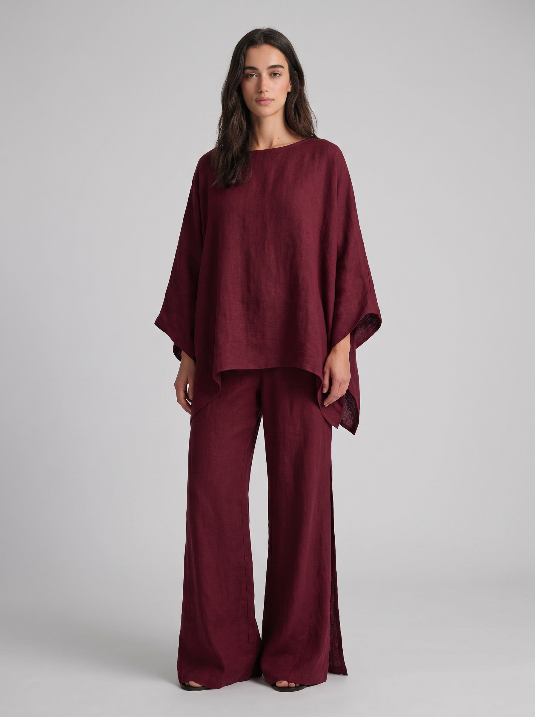 Cristina | Ensemble deux pièces avec manches longues et pantalon large