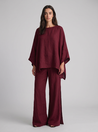 Cristina | Ensemble deux pièces avec manches longues et pantalon large