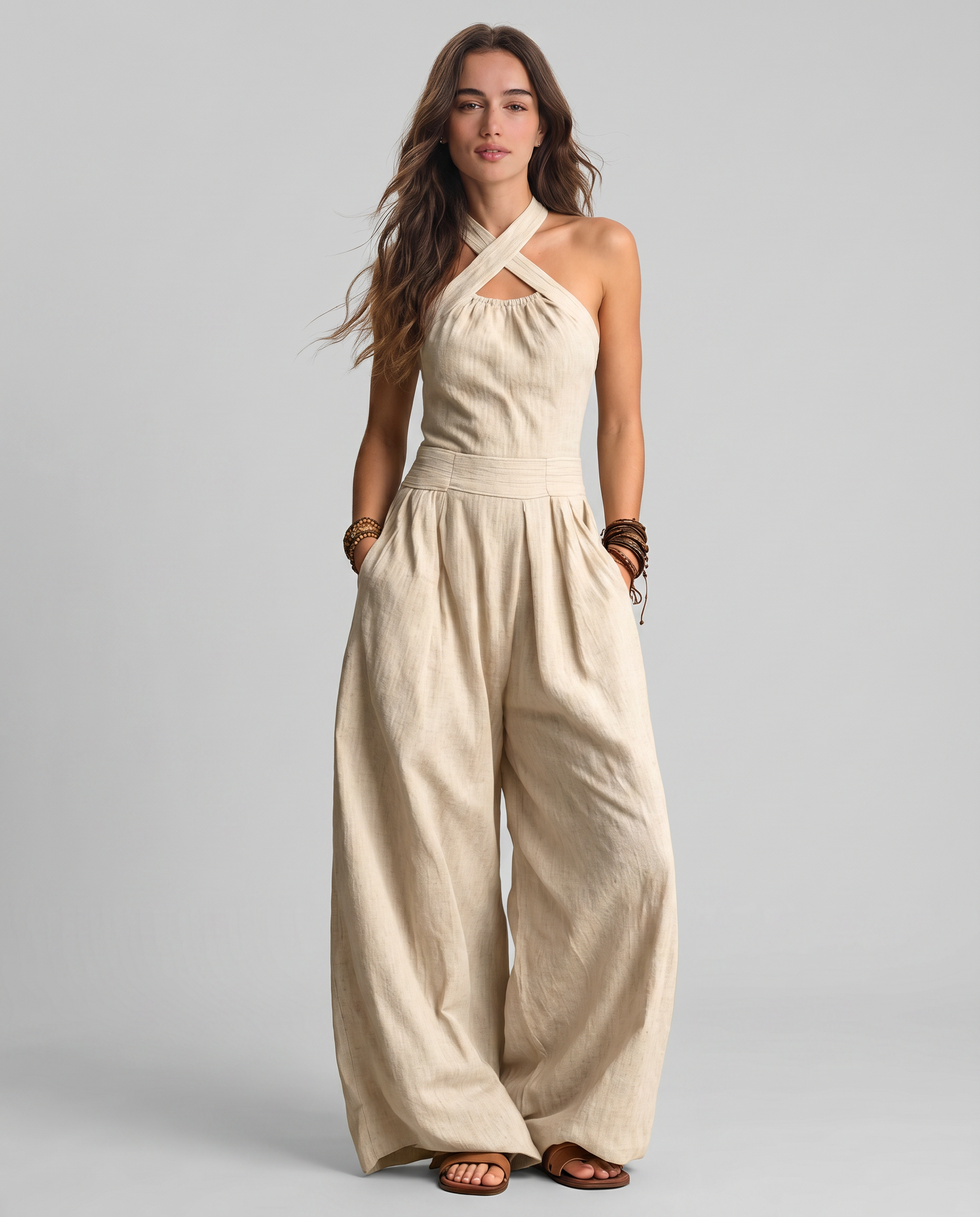Ariadna | Combinaison Chic à Encolure Croisée