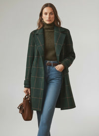 Fabiola™ | Abrigo clásico a cuadros