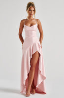 Samira | Vestido con volantes bajos