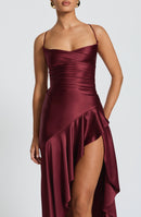 Samira | Vestido con volantes bajos