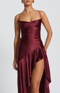 Samira | Vestido con volantes bajos