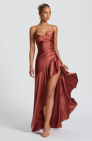 Samira | Vestido con volantes bajos