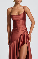 Samira | Vestido con volantes bajos