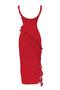 Ariela | Vestido Largo Con Volantes