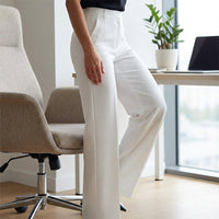 Pantalones de traje de mujer con cintura alta