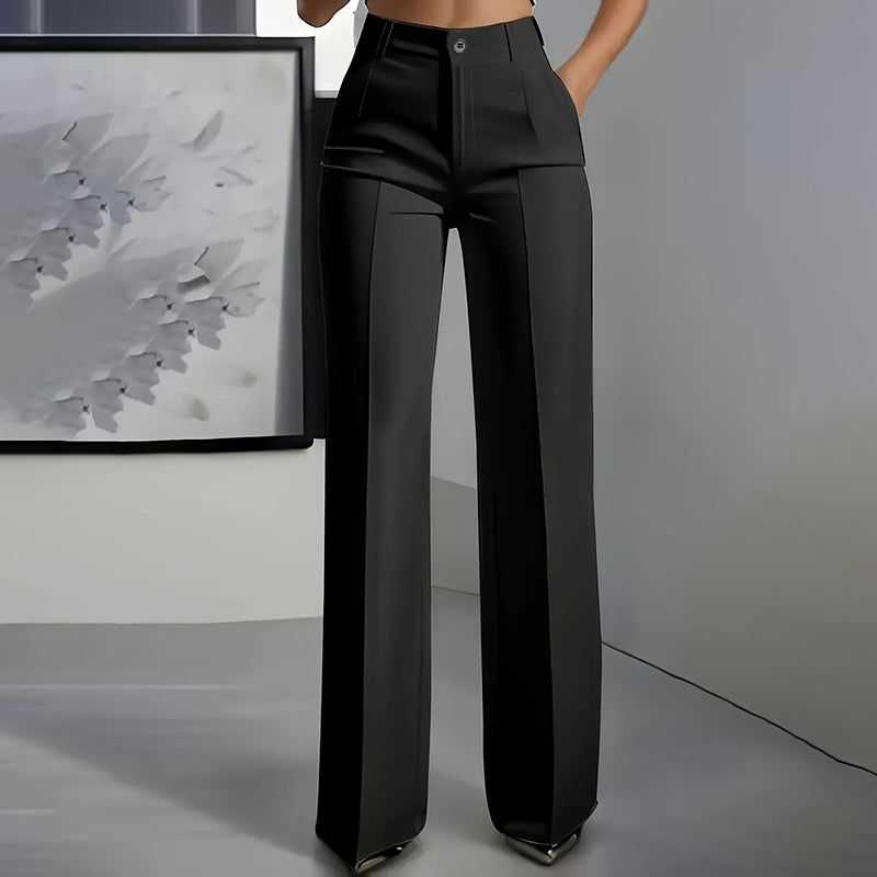 Pantalon de tailleur femme taille haute