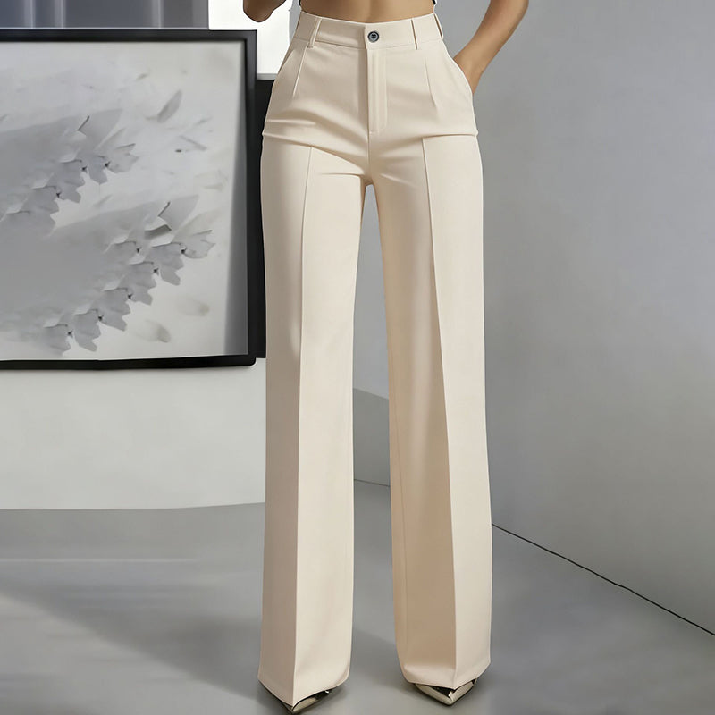 Pantalon de tailleur femme taille haute