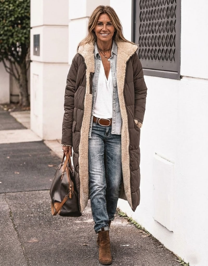 Malena | Chaqueta Larga Reversible