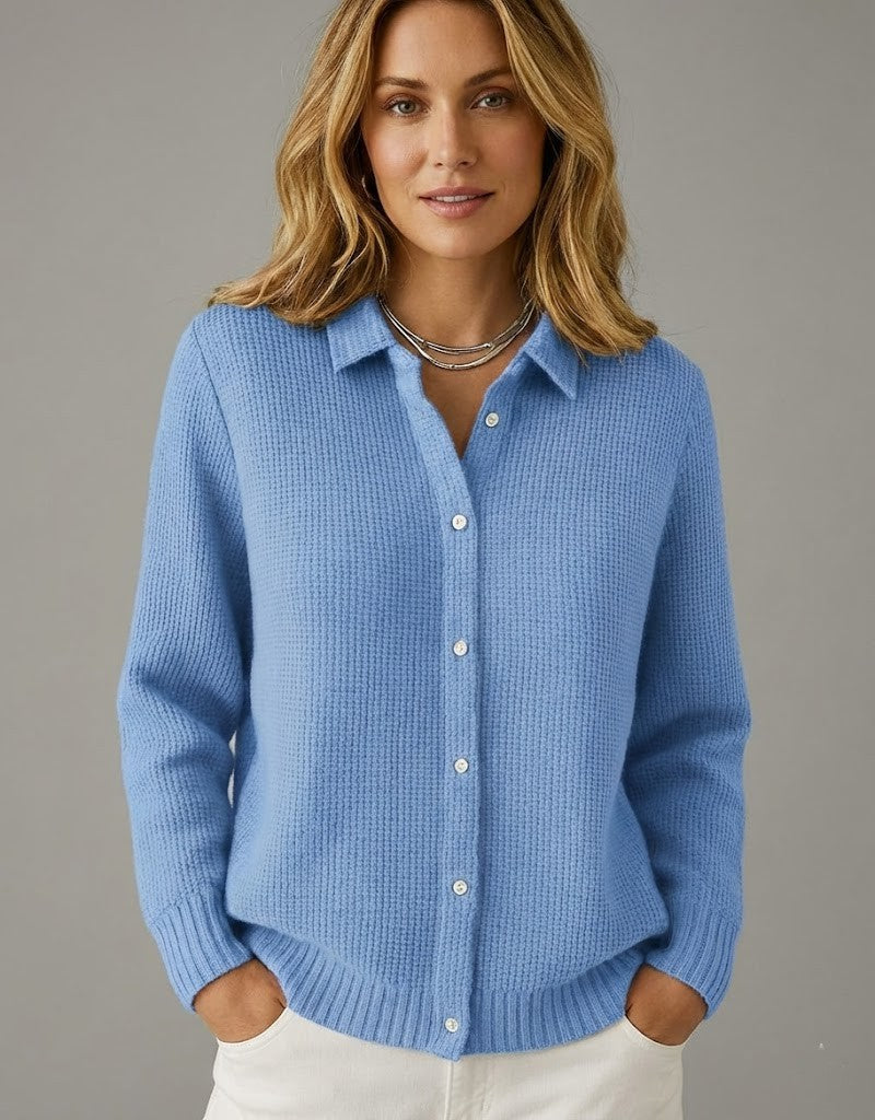 Elena | Cárdigan Clásico de Punto Suave