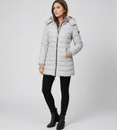 Abrigo Elegamma | con capucha y cremallera